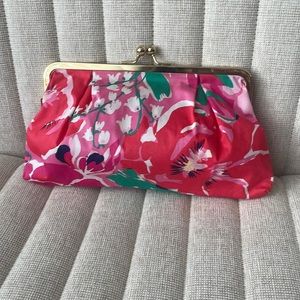 Lilly Pulitzer Pink Floral Clutch